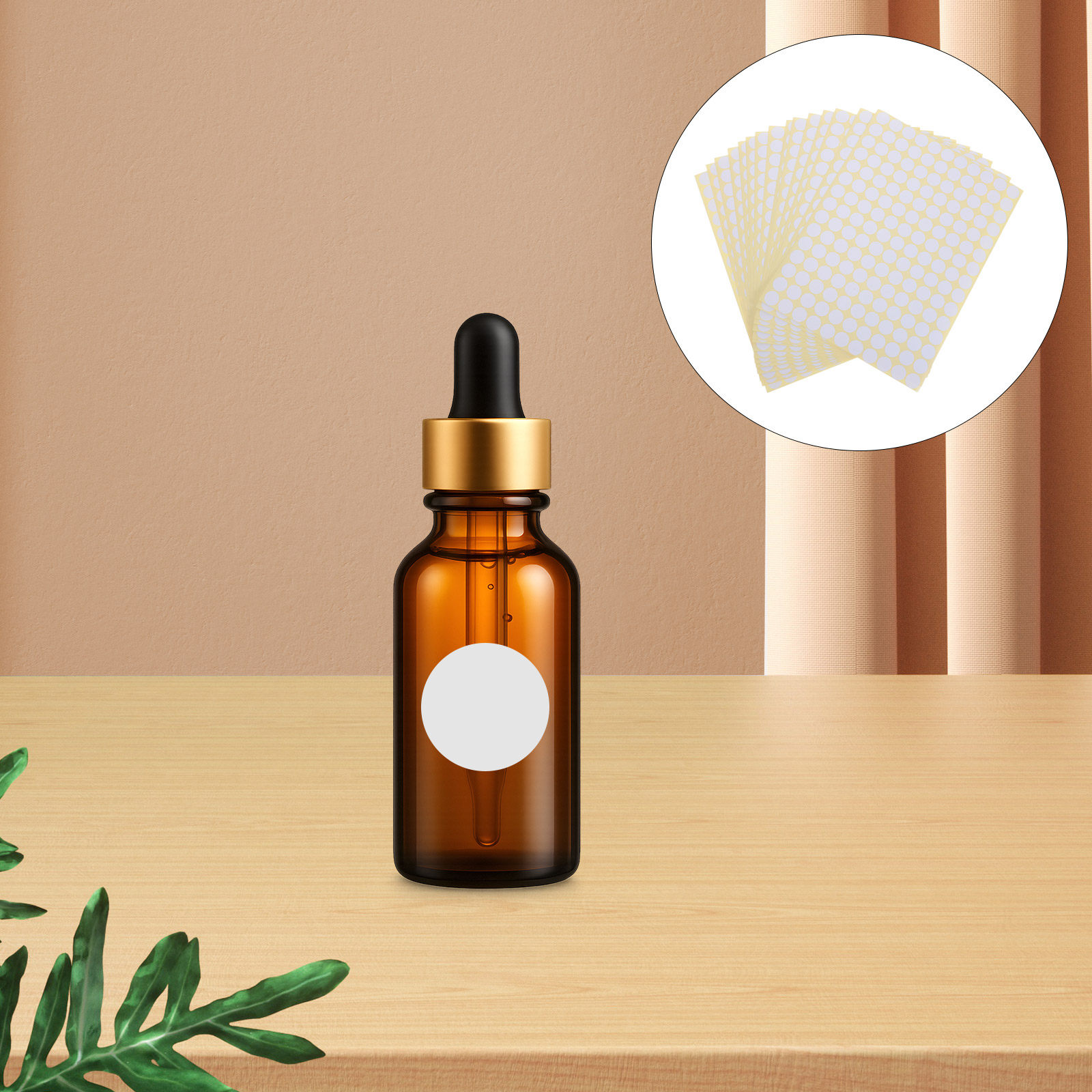Essential Oils - 7425Pcs Mini Round Blank Sticker Labels
