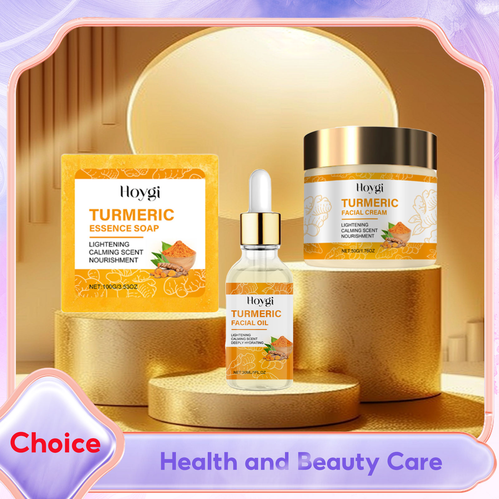 Turmeric - Turmeric Skincare Set Body Soap Anti
