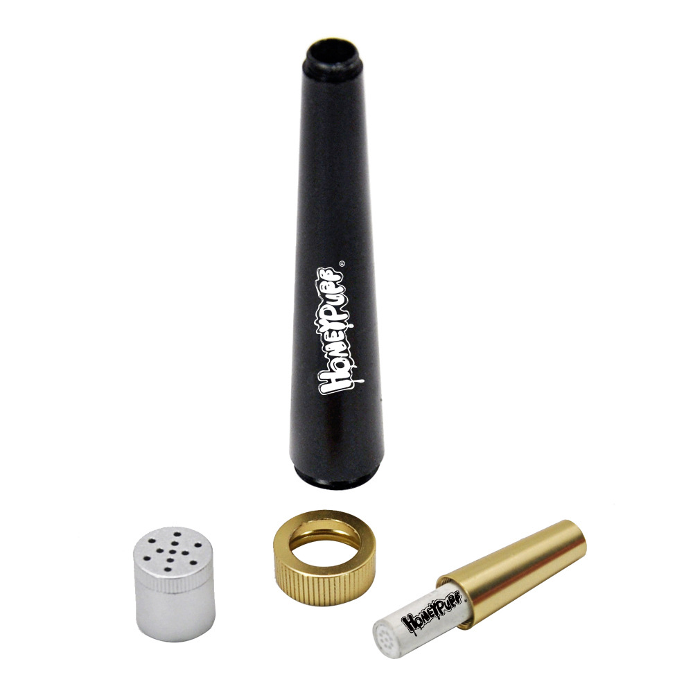 Dried Herbs - Metal Cone Herb Smoking Pipe with
