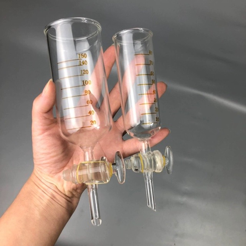 Essential Oils - 80/150ml Discharge Funnel Cylindrical Glass Liquid