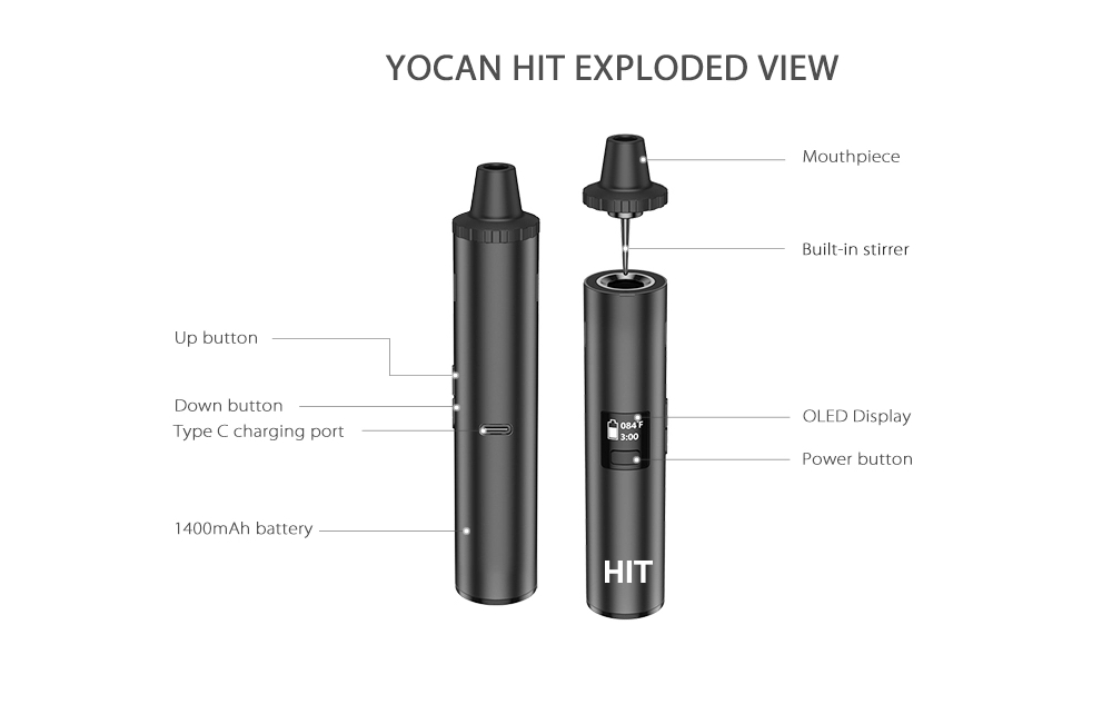 Original Yocan Hit Dry Herb Va - Dried Herbs 评论和价格