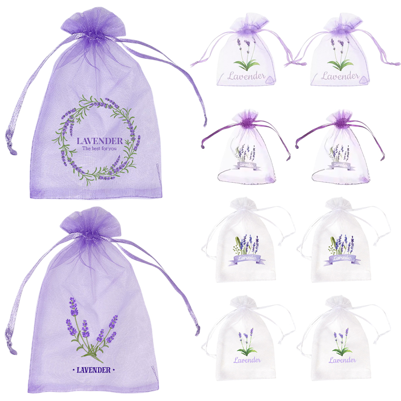 20Pcs Lavender Pattern Drawstr - Dried Herbs 评论和价格