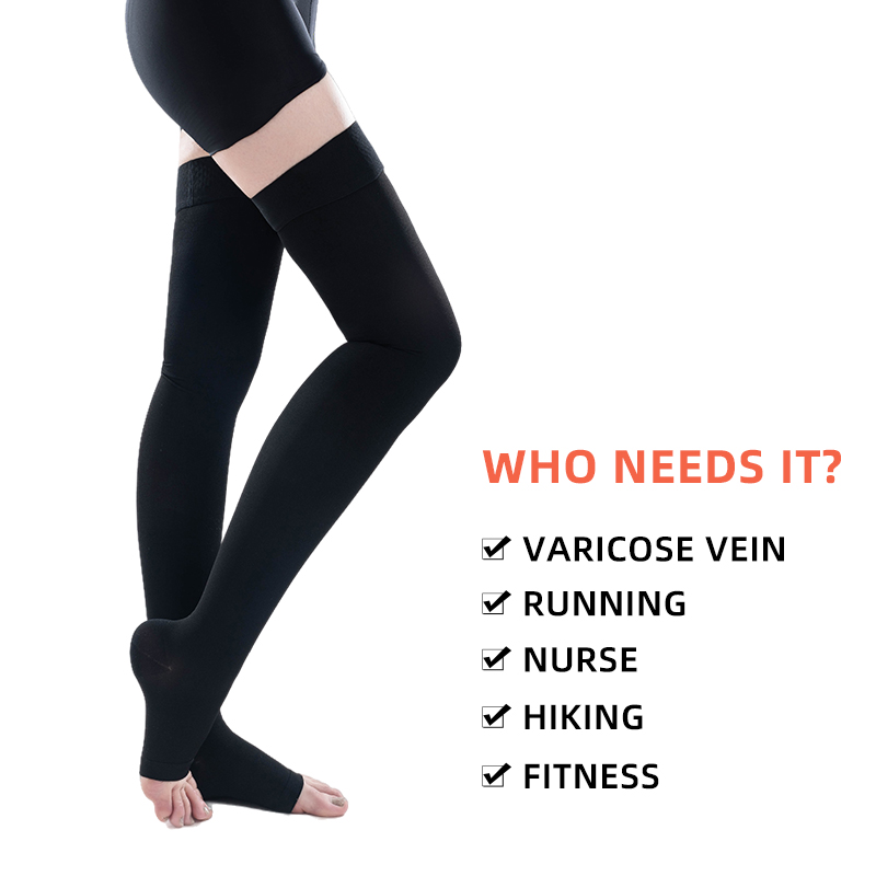 1Pair Thigh High Open Toe Medi - Echinacea 评论和价格