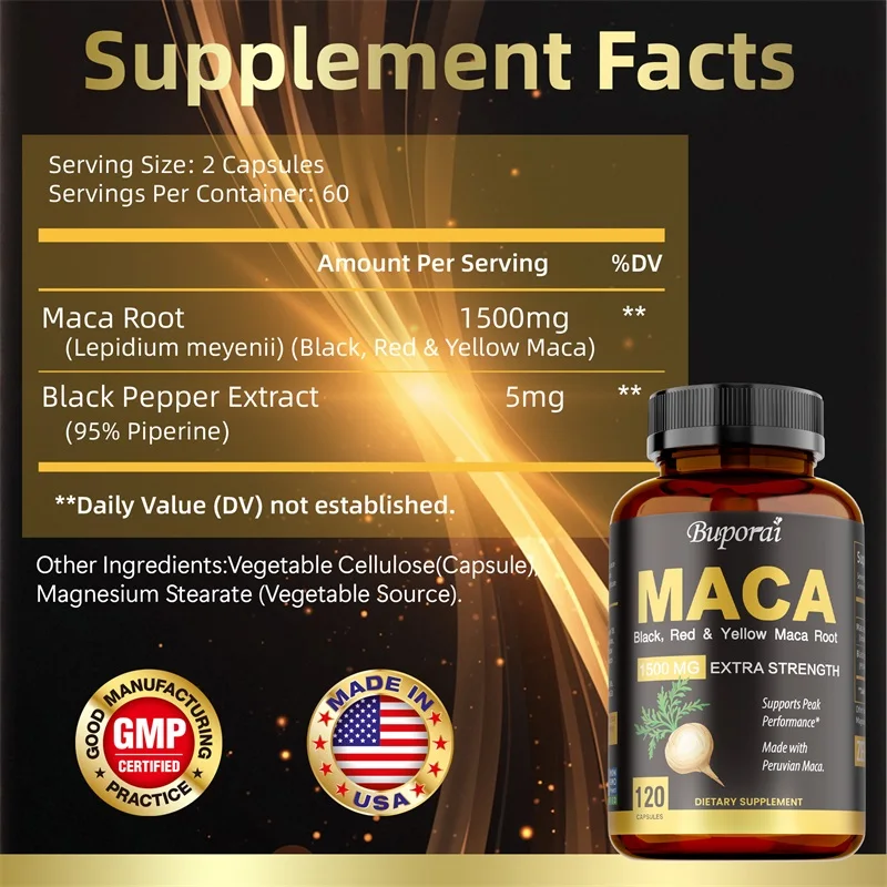 Maca Capsules - Increase Size, - Herbal Supplement 评论和价格