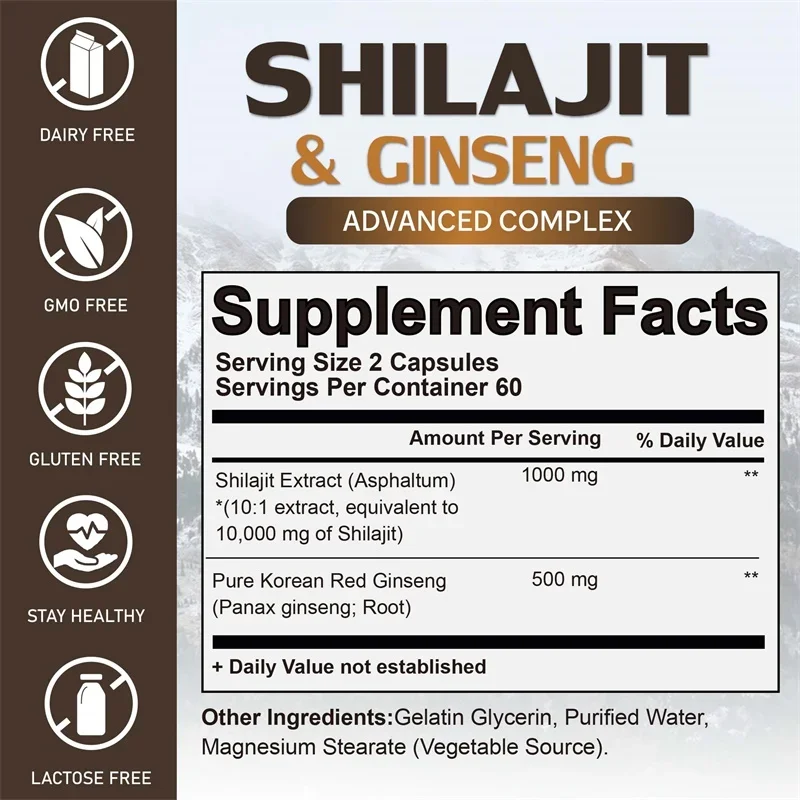 Shilajit - Energy Boost, Enhan - Herbal Supplement 评论和价格