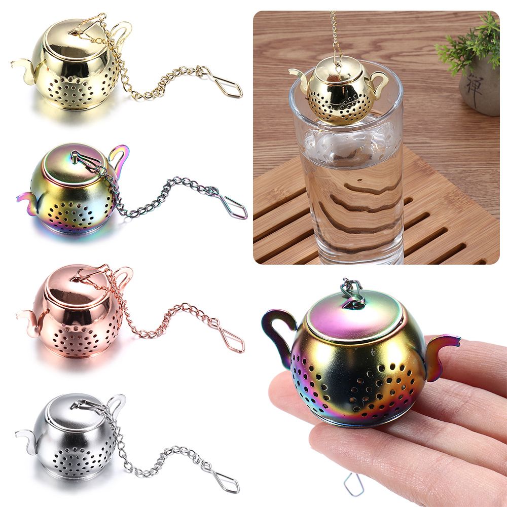 Teapot Shape Tea Strainer Stai - Herbal Tea 评论和价格