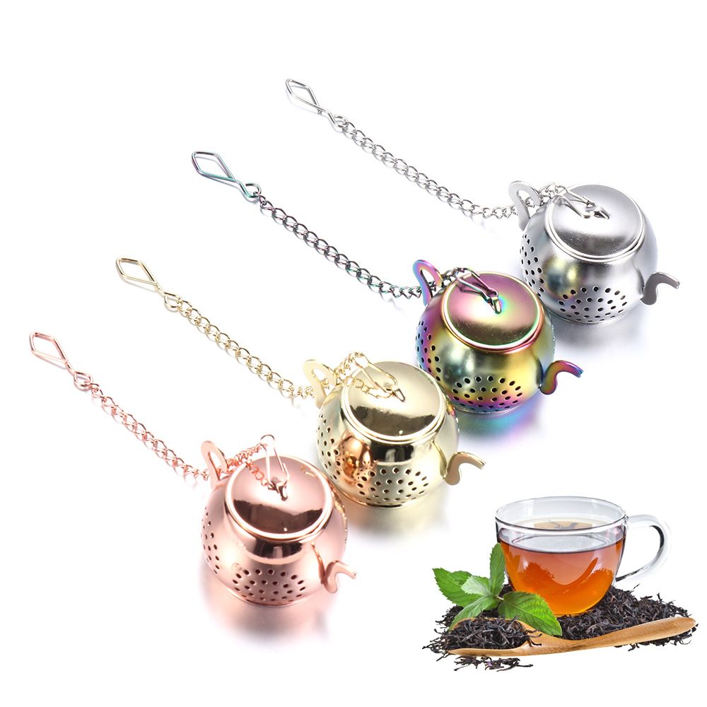 Teapot Shape Tea Strainer Stai - Herbal Tea 评论和价格