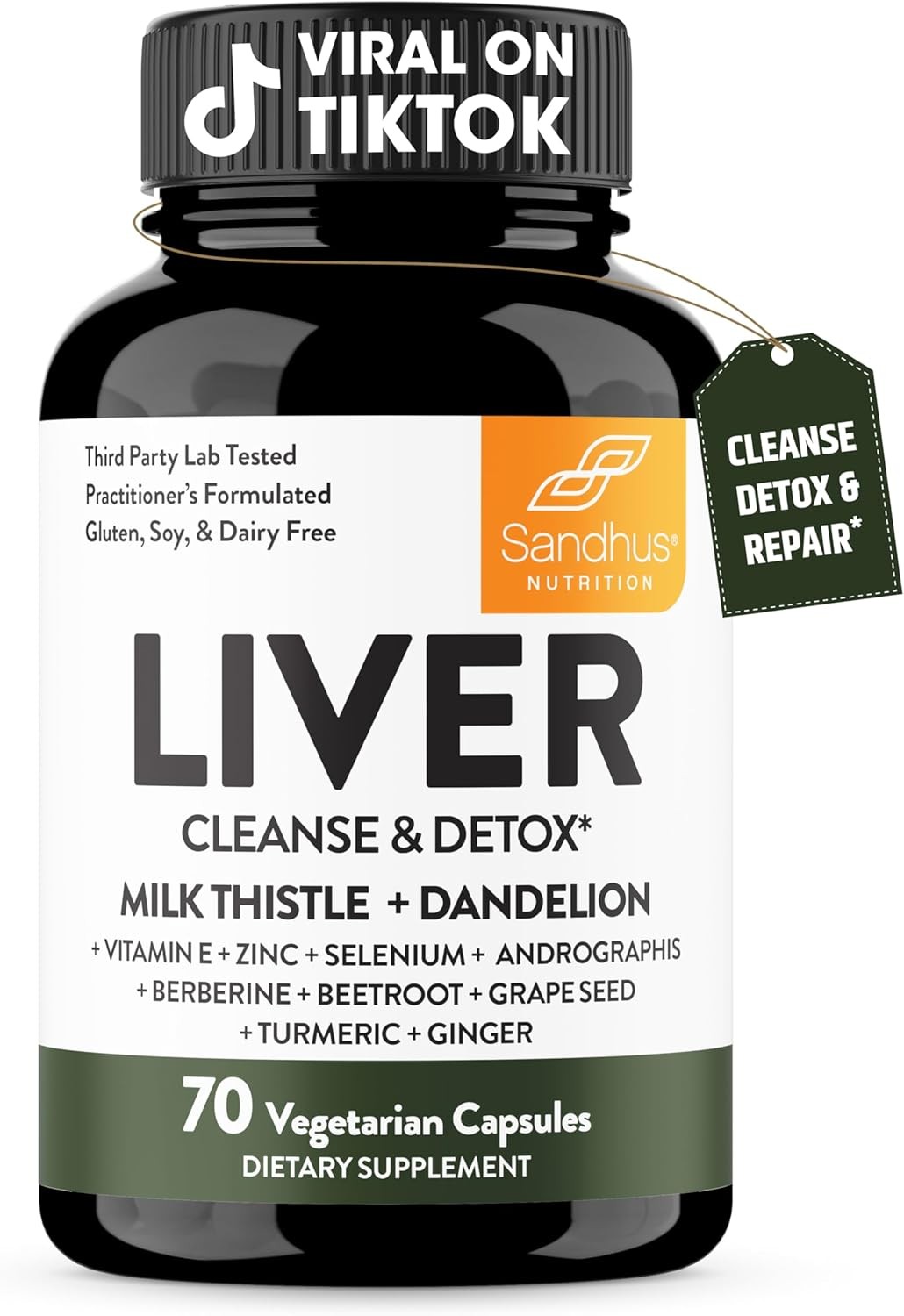 Liver Cleanse Detox & Repair S - Herbal Supplement 评论和价格