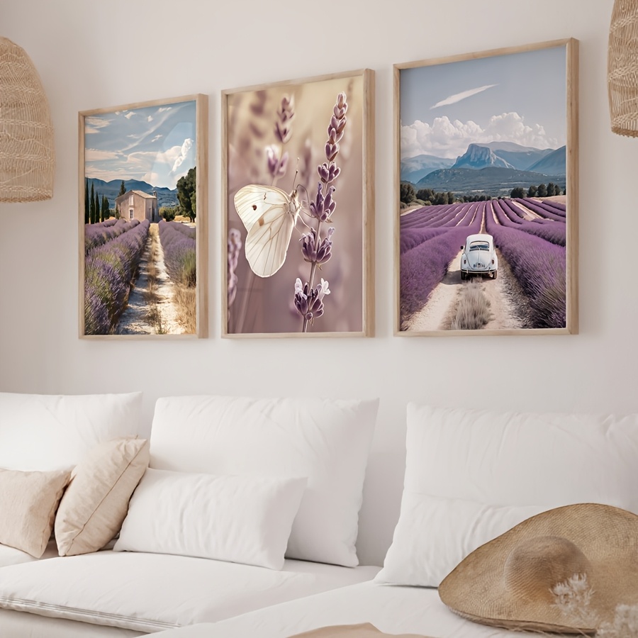 Lavender Provence 3pcs Canvas  - Lavender Oil 评论和价格