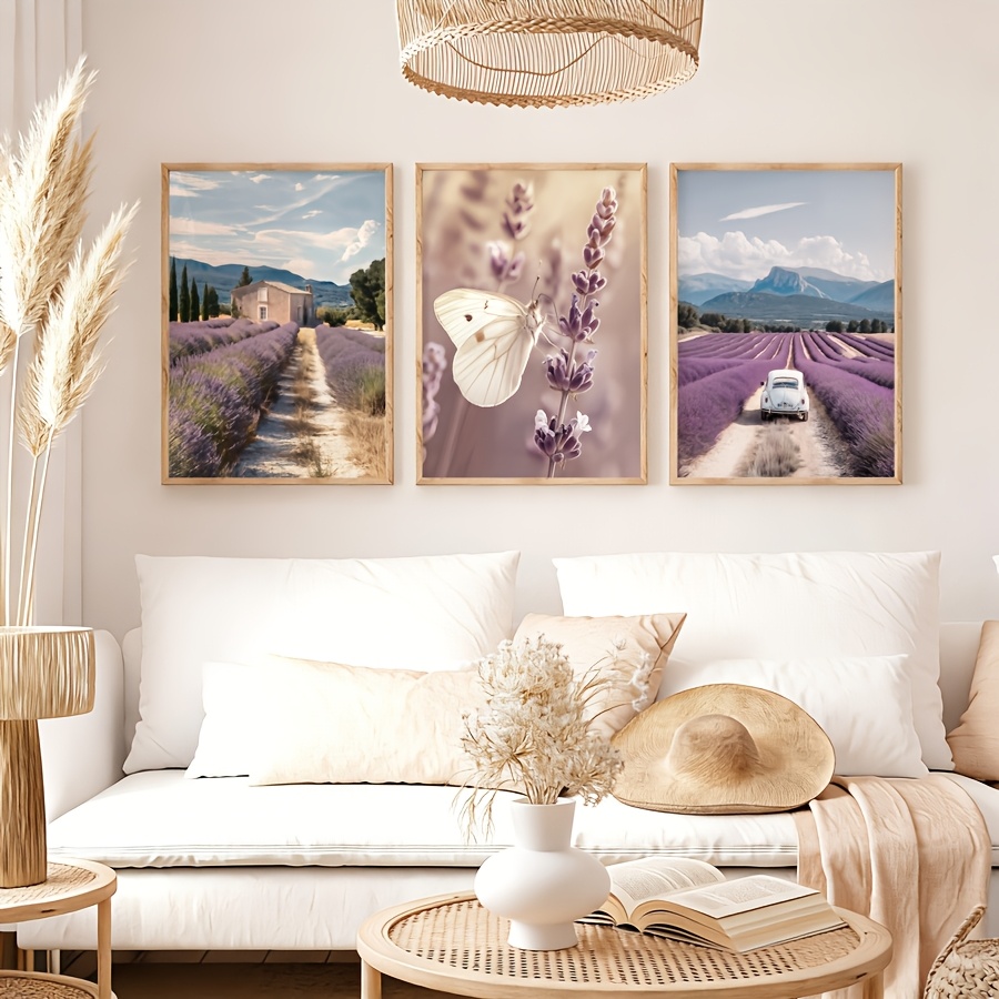 Lavender Provence 3pcs Canvas  - Lavender Oil 评论和价格
