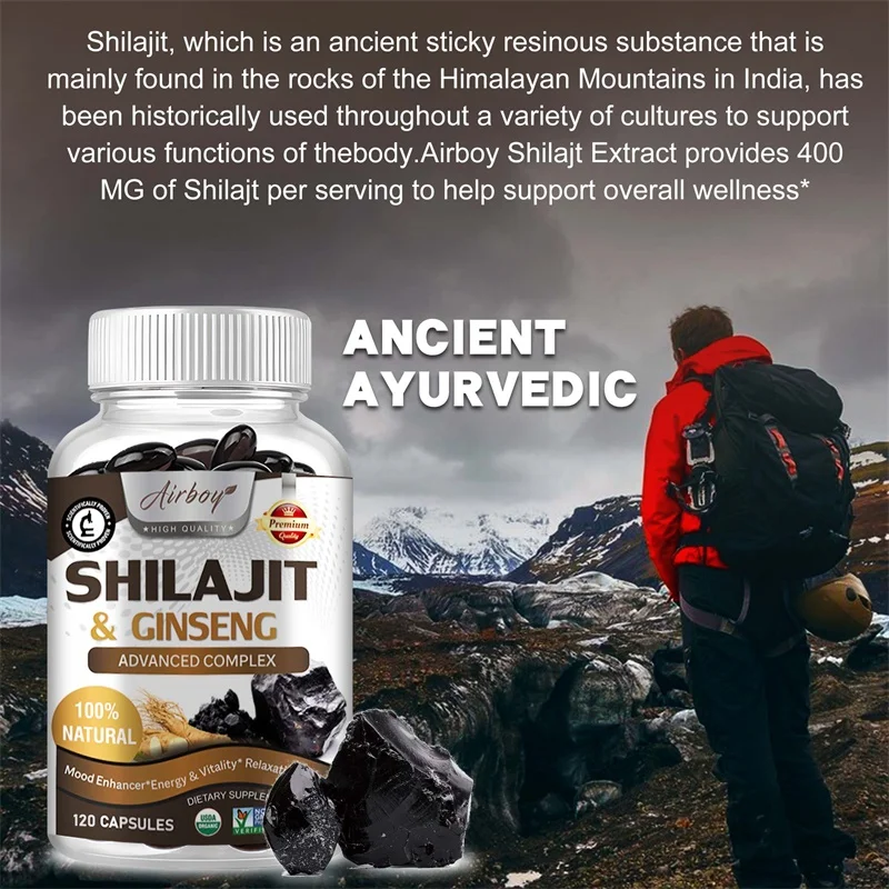 Shilajit - Natural Energizer T - Herbal Supplement 评论和价格