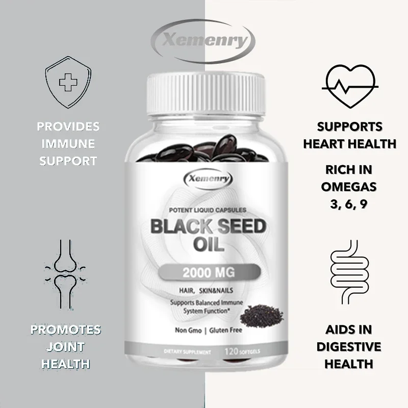 Vegan Black Seed Oil Capsules  - Herbal Supplement 评论和价格