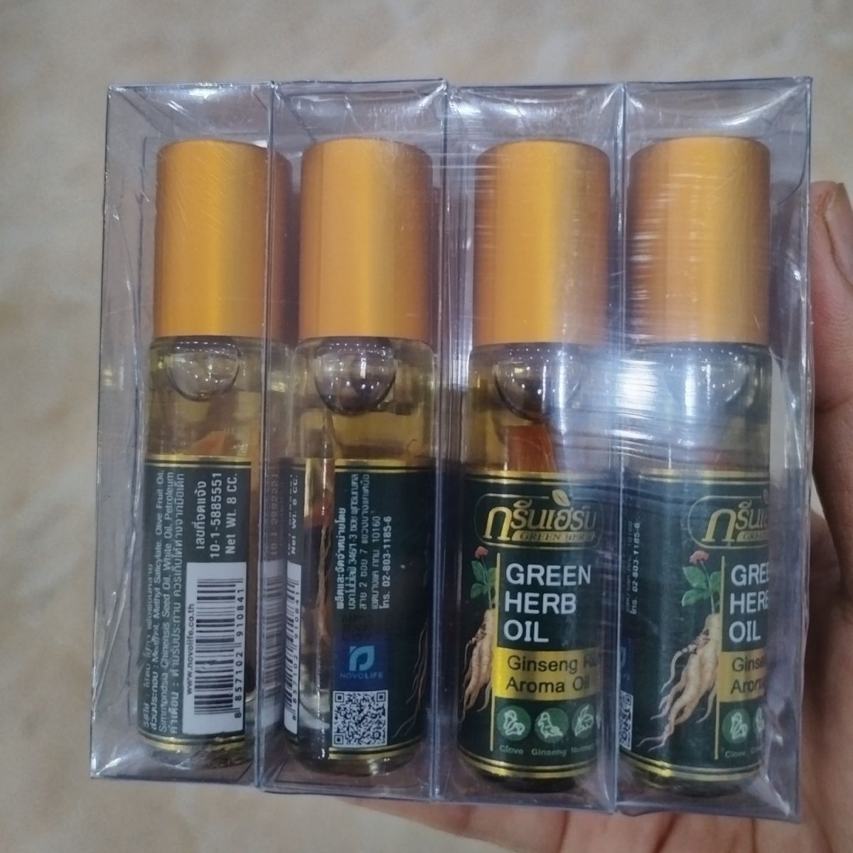 Thai Mint Ginseng Roll On Herb - Ginger Tea 评论和价格