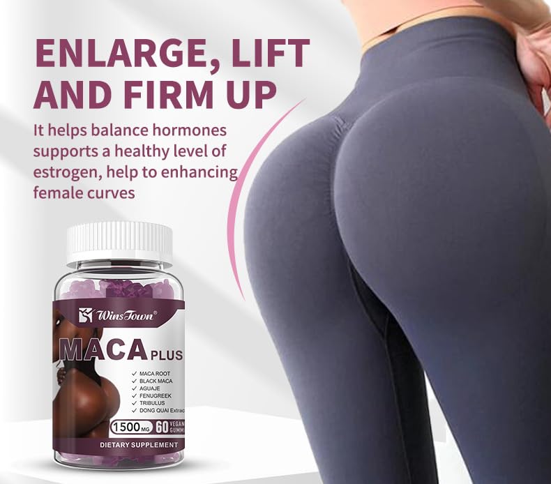Maca Plus Gummies, Hip Butt Gu - Herbal Supplement 评论和价格