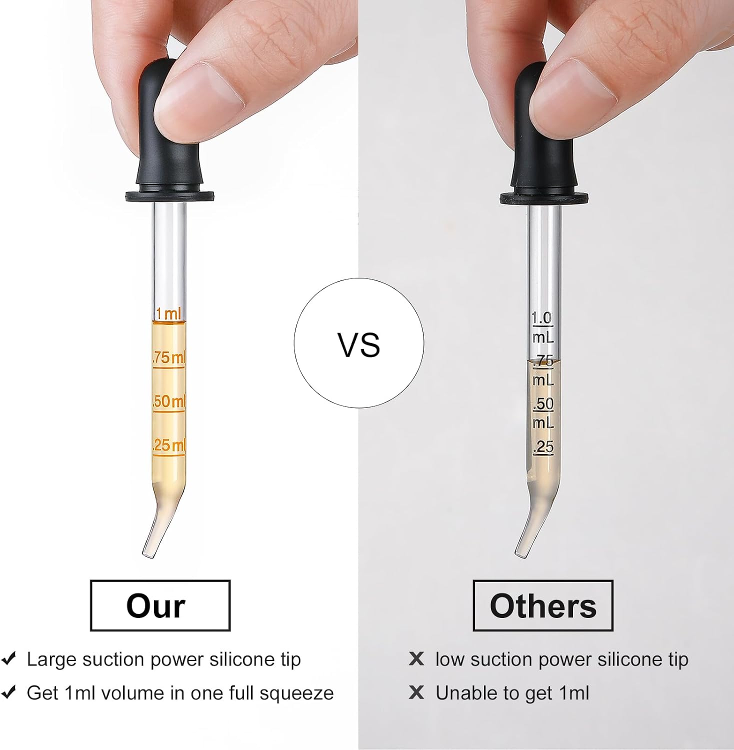 4pcs1 ml glass dropper, with s - Essential Oils 评论和价格