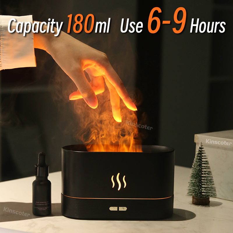 USB Desktop Flame Aroma Diffus - Lavender Oil 评论和价格