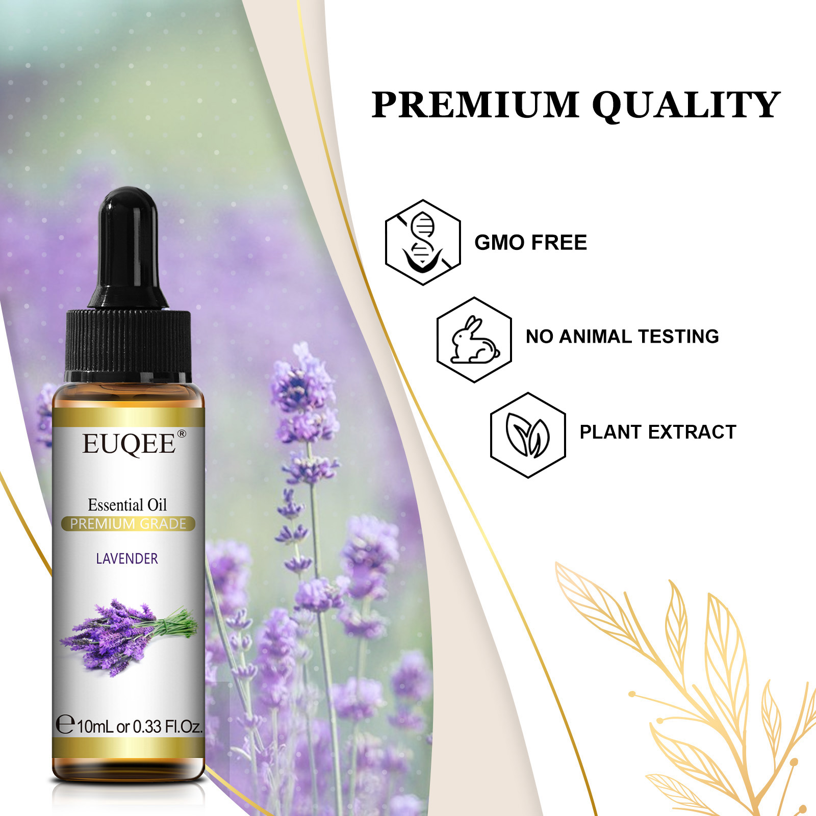 EUQEE 10ml Pure Natural Essent - Lavender Oil 评论和价格