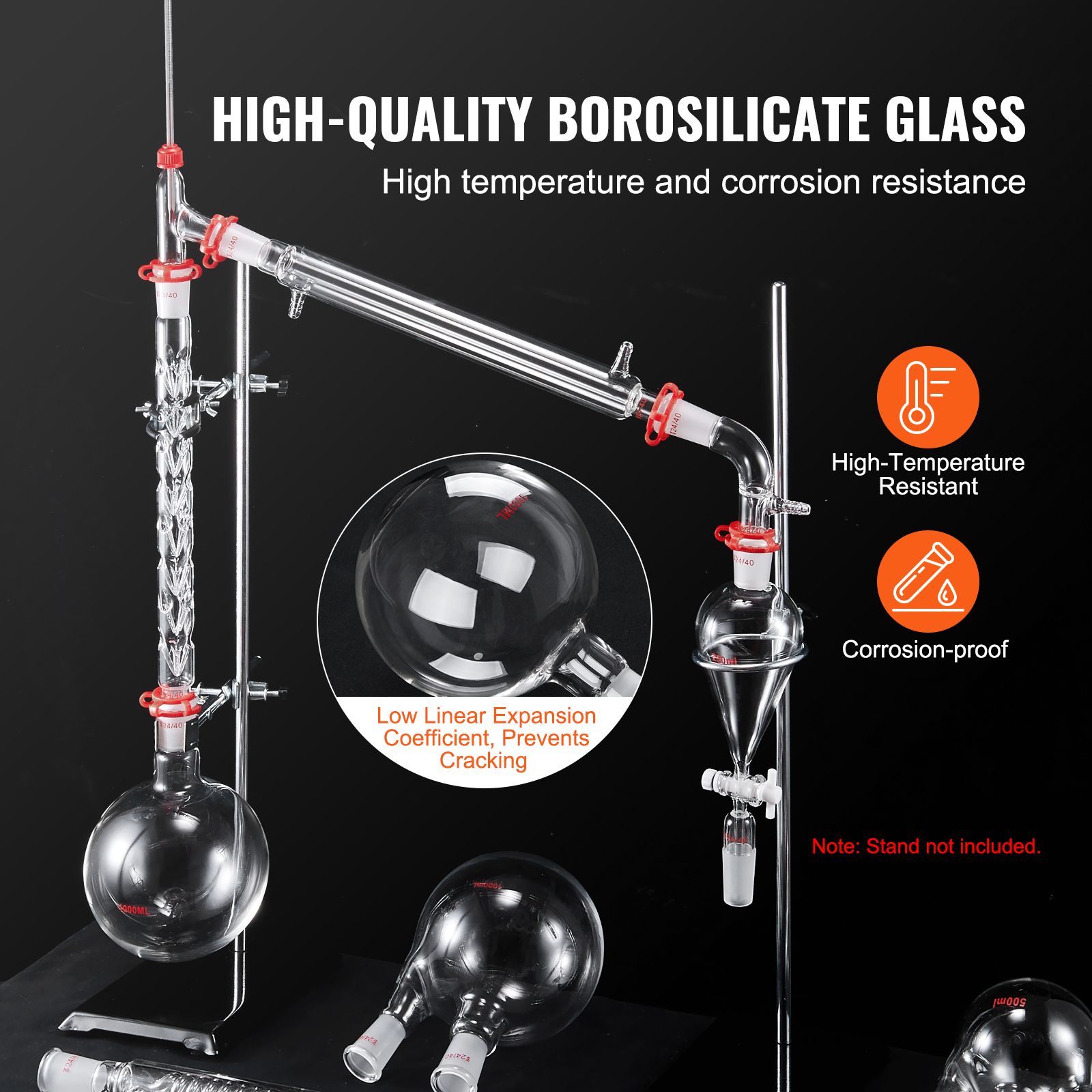 Lab Distillation Kit, 3.3 Boro - Essential Oils 评论和价格