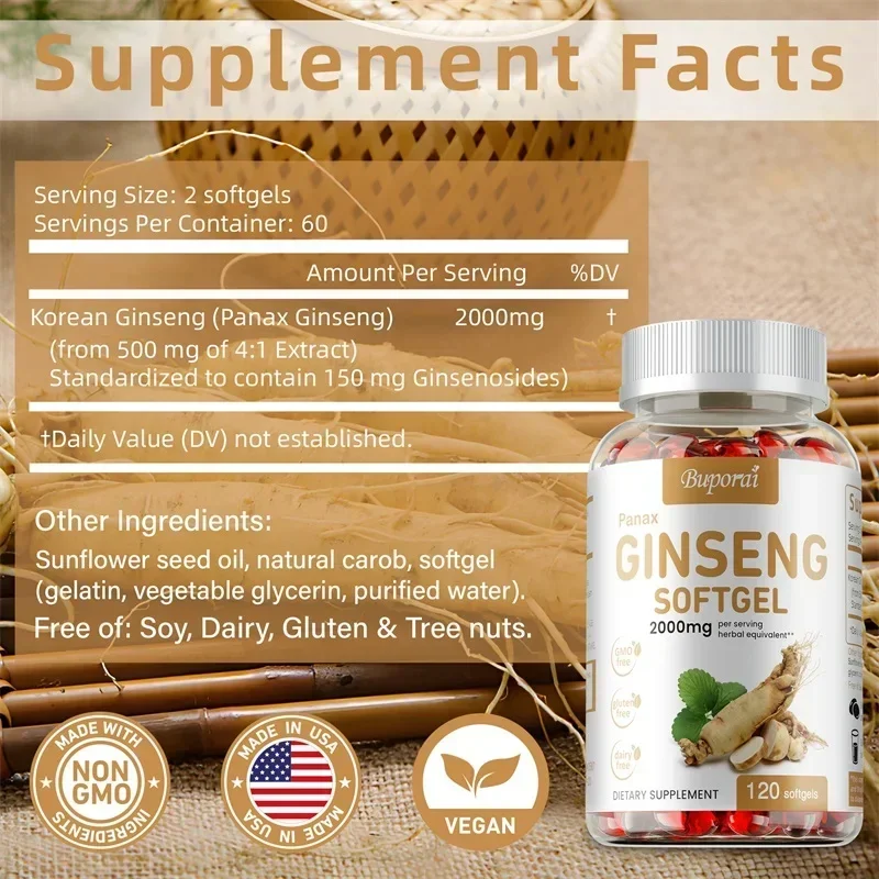 Red Panax Ginseng Capsules - f - Ginger Tea 评论和价格