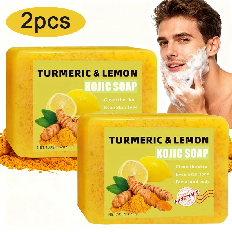 2PCS Turmeric Citric Acid Soap - Turmeric 评论和价格
